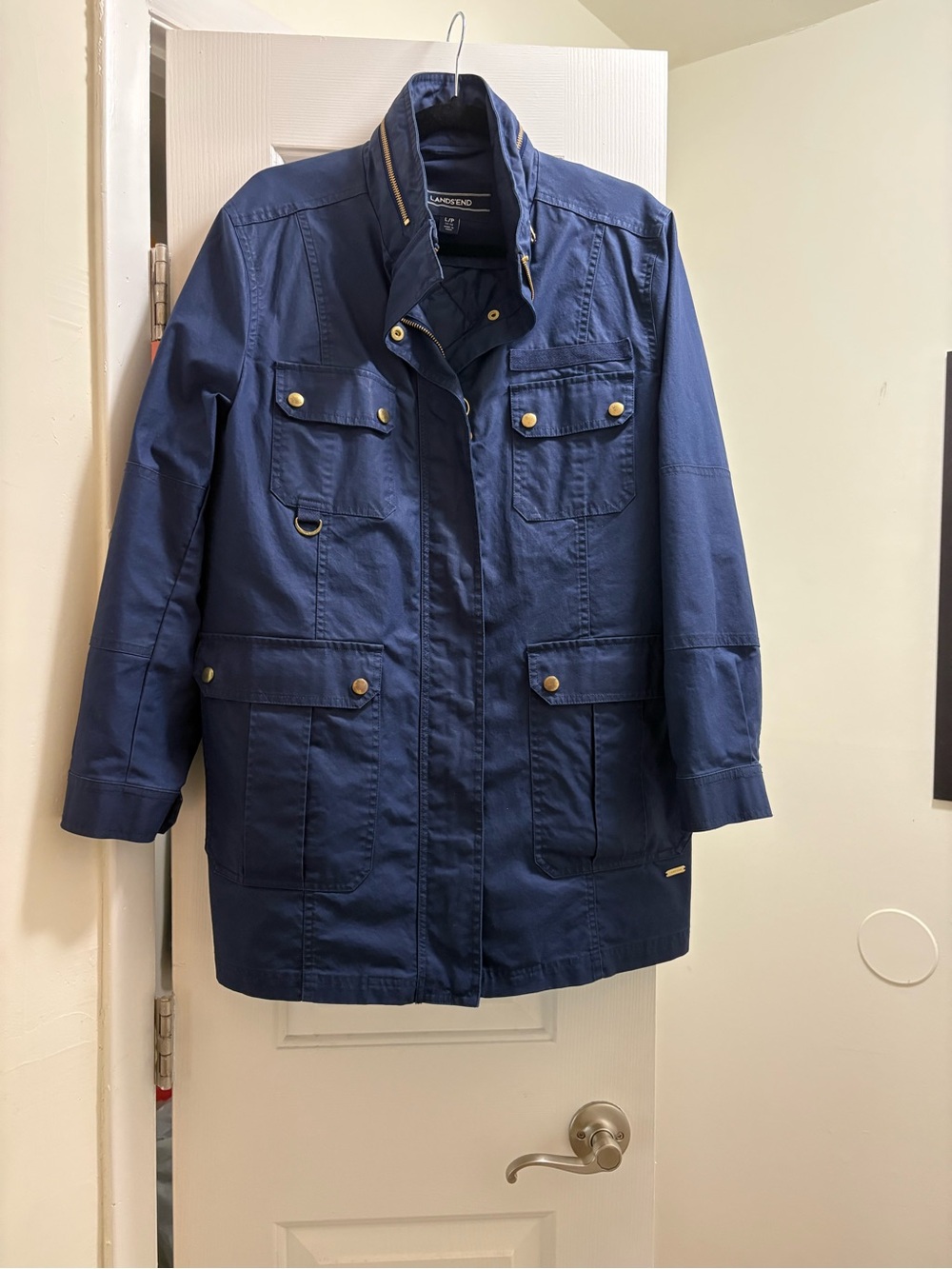 Women’s Lands’ End Navy Field Jacket